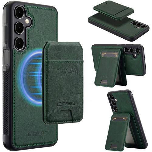 Samsung Galaxy A16 5G LC.IMEEKE L3 Series Detachable RFID Card Bag Magsafe Phone Case - Green